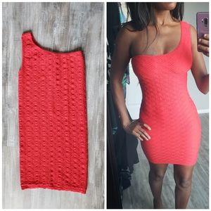 One shoulder cocktail dress